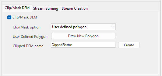 Fig.76: DEM Clipping option
