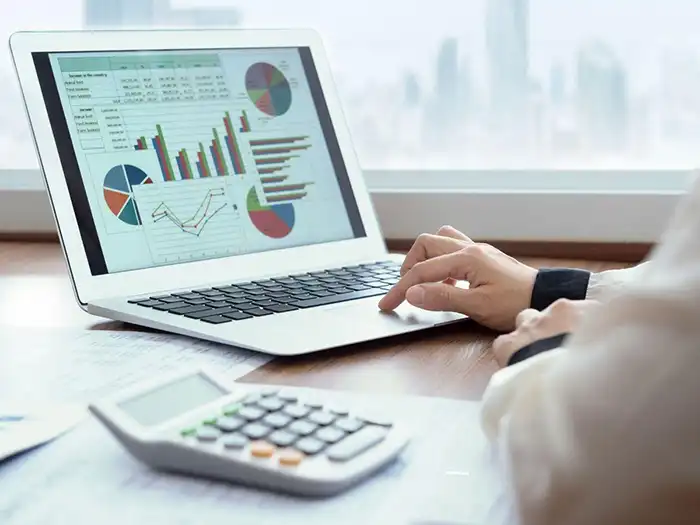 Integrated Asset Reporting and Decision Support Analytics charts illustrating integrated asset reporting and decision support for water infrastructure